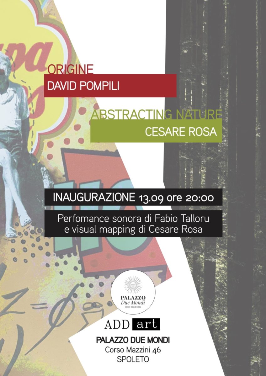 Doppia personale degli artisti David Pompili e Cesare Rosa